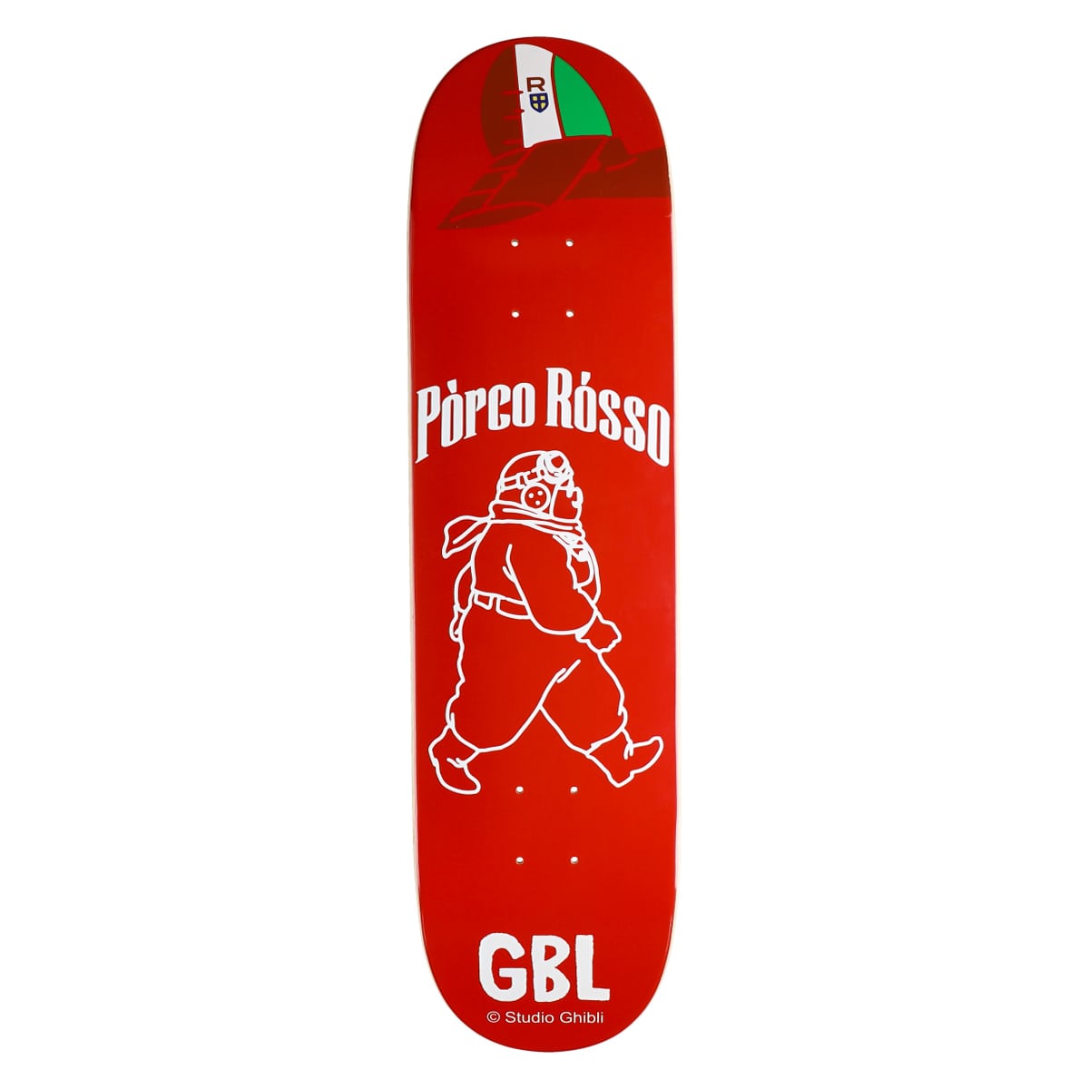 【GBL】紅の豚 スケートボードデッキ ポルコロッソ